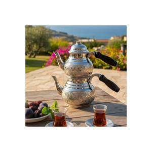 Small Classic Copper <b>Tea</b> Pot & <b>Kettle</b> - Product Image 2