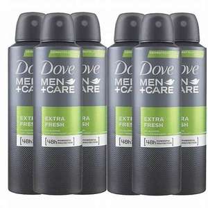 Déodorant en spray Dove Men+Care Talc Feel, avec 1/4 de crème hydratante, protection jusqu'à 48 heures, 6 pièces de 250 ml - Product Image 3