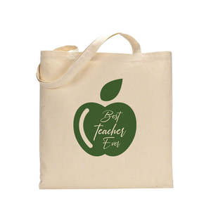 Sac fourre-tout vert pomme personnalisable pour femme, résistant à l'eau, sac à main pour enseignante, idéal pour l'été et l'automne - Product Image 2