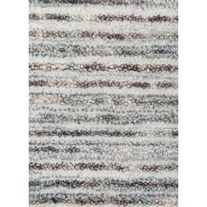 Alfombra de Lana Hecha a Mano Contour Blue, Alfombra Clásica a Rayas de Viscosa para Sala de Estar, Alfombra Rectangular con Patrón de Diamantes para Pasillo Hwl-365 - Product Image 3