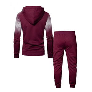 Conjuntos de Sudadera con Capucha para Hombre, 100% Algodón, Ligeros, Cómodos, Transpirables, de Secado Rápido, Ecológicos, a Rayas, Otoño, Venta al Por Mayor - Product Image 5