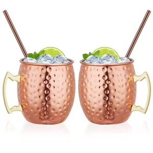 Premium Pure Copper <b>Mug</b> <b>Handmade</b> Stylish Design High-Quality Drinkware for Home Hotel Bar & School Use Elegant and Durable - Product Image 3