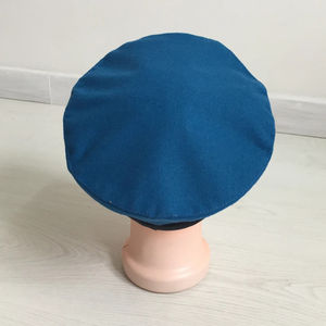 100% laine béret chapeau avec Logo personnalisé couleur unie automne chaud casquette unisexe tricoté imprimé motif formel Style fêtes bérets - Product Image 4