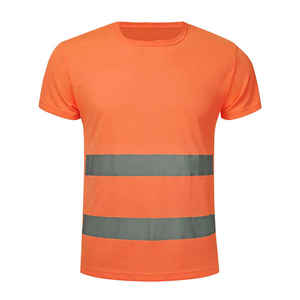 Camiseta DE SEGURIDAD reflectante de manga corta de alta visibilidad para hombre, camiseta de alta visibilidad transpirable de alta resistencia, humedad de seguridad - Product Image 3