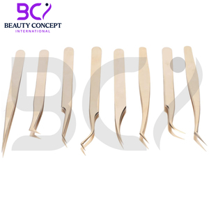 Easy to Use Non Slip Premium Quality Fiber Tip Eyelash Extension Tweezers Good Quality Eyelash Grafted Tweezers - Product Image 2