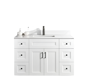 Mueble de Baño Moderno Independiente de Madera con Encimera Personalizada de Calidad y Cajones Impermeables - Product Image 2