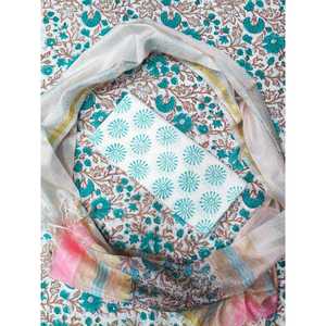 Salwar Kameez de Algodón con Estampado Boota Jaal y Dupatta Kota Doriya, Ropa Tradicional Étnica de Verano - Product Image 1
