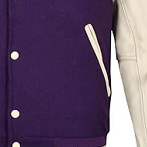 Vestes universitaires en laine personnalisées et bon marché pour hommes, taille plus, avec écussons universitaires inclus - Product Image 3