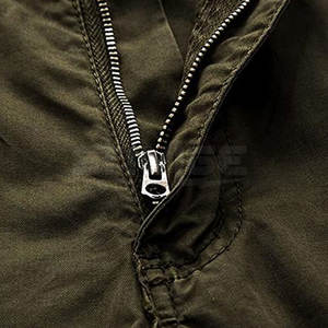 Shorts cargo décontractés pour homme en toile 100% coton léger, coupe ample, respirant, écologique, séchage rapide, style urbain - Product Image 3