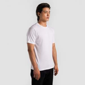เสื้อยืดสีขาวแบบปรับแต่งได้พร้อมการพิมพ์ซิลค์สกรีนและดีไซน์ระบายอากาศได้ดี - Product Image 3