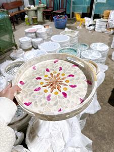 ชุดถาดหวายฝังมุกแท้ งานฝีมือจากหมู่บ้าน ทำด้วยมือ ปรับแต่งขนาดและรูปแบบได้ - Product Image 3