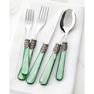 Exquisito juego de cubiertos con acabado de peltre con mango de ramita negra Cuchara premium de la India para cenas finas y utensilios de cocina de lujo - Product Image 6