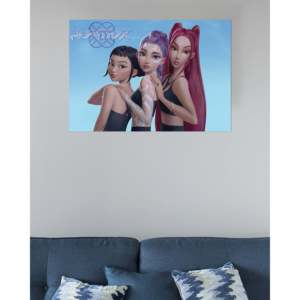 Póster de K-Pop Demon Hunters, Rumi, Mira y Zoey, Impresión Digital en Rollo para Decoración - Product Image 3