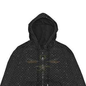 Tamaño adulto 100% algodón Rhinestone Sudadera con capucha transpirable manga larga Rhinestone Sudadera con capucha de calidad superior Rhinestone Sudadera con capucha - Product Image 6