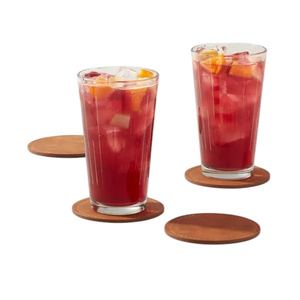 Haute qualité personnalisé Vintage fait à la main en cuir de vachette véritable absorbant tasse à thé Table café boisson Logo personnalisé sous-verres - Product Image 4