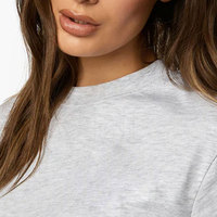 Crop top d'été léger à manches courtes de haute qualité pour femmes, écologique, respirant, 100% coton, streetwear, sur mesure