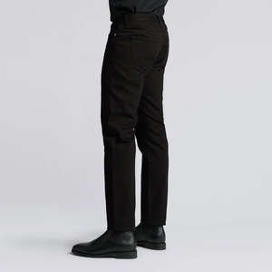 Jean en denim pour homme, design personnalisé, respirant, écologique, taille mi-haute, coupe droite, en coton et élasthanne, décontracté, orienté export - Product Image 3