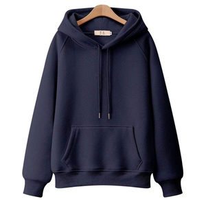 Sweat à capuche GSM 420 à épaules tombantes surdimensionnées de haute qualité avec logo personnalisé Sweat à capuche lourd 80% coton 20% polyester doublé polaire pour femmes - Product Image 2