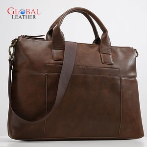 Sac à bandoulière en cuir personnalisé pour ordinateur portable, grande capacité, imperméable et durable, pour hommes - Product Image 2