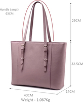 Tas Tote Kulit Asli Mewah Tahan Air Grosir 2025, Custom Logo Resleting, untuk Wanita, Musim Dingin, Semi, Panas, Gugur