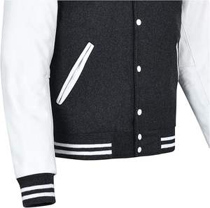 Collège OEM vestes vierges de gros Logo personnalisé plaine Letterman Graffiti Baseball CollegeBaseballjacket pour hommes expédition DDP - Product Image 4