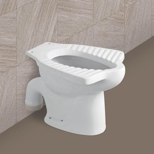 Piège à eau européen blanc S piège en céramique chinoise sans monture murale sans réservoir Cupc toilette suspendue pour salle de bain d'hôtel - Product Image 1