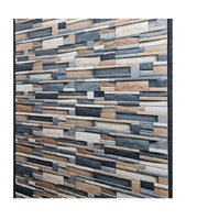 Revestimiento de Pared Exterior Moderno 2025, Diseño 30x60, Ladrillo Mate con Acentos, para Fachadas de Villas, Centros Comerciales y Edificios