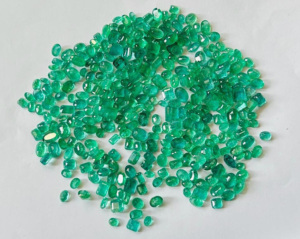 Piedra preciosa Esmeralda hecha a mano corte facetado fabricación de joyas y hallazgos accesorios componentes piedra suelta - Product Image 2