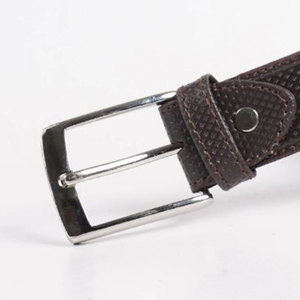 Cinturón formal de cuero vacuno clásico para hombre de alta calidad, para uso profesional y empresarial, cinturones de cuero genuino de lujo de Pakistán - Product Image 6