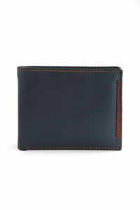 Tarjetero de piel auténtica personalizado al por mayor, cartera suave de alta calidad para hombre con pespuntes y detalles de costura - Product Image 5