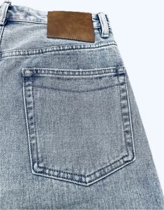 กางเกงขาสั้นผ้ายีนส์สำหรับผู้ชายกางเกงลำลองเอวยางยืดแห้งเร็วระบายอากาศได้ดี - Product Image 4