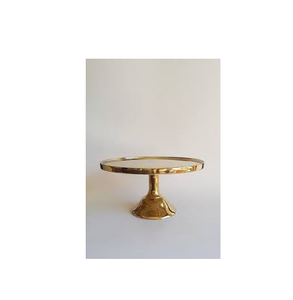 Présentoir à gâteau en laiton avec couvercle en acrylique pour les mariages Présentoir de gâteau de serveur de produit de forme ronde et au mieux poli - Product Image 5