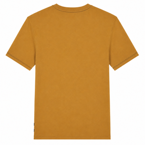 Camiseta de Algodón con Cuello Redondo Color Amarillo Mostaza Personalizada con Costuras en Contraste, Manga Corta, Ropa Casual para Hombre, Proveedor - Product Image 6