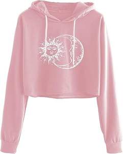 Sweat-shirt à manches longues en coton avec logo personnalisé de haute qualité, haut court pour femme, sweat-shirt à capuche tendance, best-seller, nouveau modèle - Product Image 3