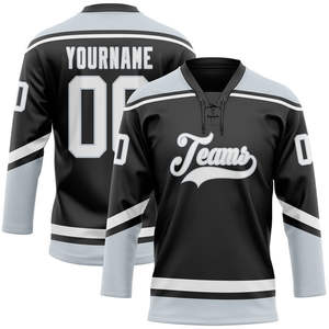 Maillot de hockey sur glace personnalisé imprimé surdimensionné avec logo brodé, maillot à séchage rapide, meilleur matériau pour les maillots de hockey sur glace - Product Image 1