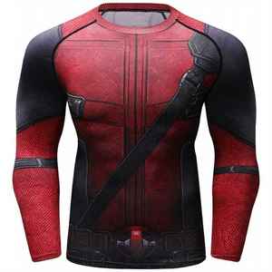 Rash guards Mma Rush Guard Compression Shirt En Gros Personnalisé Sublimation Imprimé Jiu Jitsu Grappling Bjj Rash Guard À Manches Longues - Product Image 5