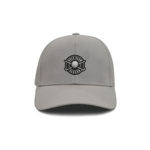Casquette de golf personnalisée OEM avec logo en caoutchouc, respirante, imperméable, avec trous découpés au laser, clip en métal blanc, fermeture réglable, casquette de golf performante - Product Image 4