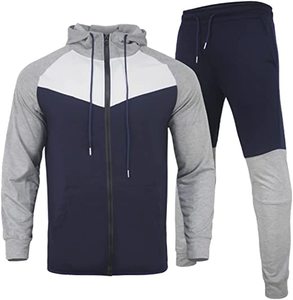 Conjunto de chándal ligero de manga larga para hombre, superventas, estampado personalizado de diferentes colores, logotipo con cierre de cremallera - Product Image 4