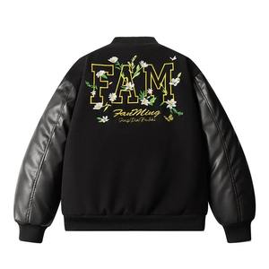 แจ็คเก็ตวาร์ซิตี้ผู้ชายสไตล์วินเทอร์ไฮสตรีท ผ้าโพลีเอสเตอร์/คอตตอน แขนเสื้อแบบมีฮู้ด อุ่น คุณภาพสูง เหมาะสำหรับทุกโอกาส สไตล์เบสบอลแบบสั่งทำพิเศษ - Product Image 2