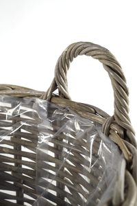 Thủ công tự nhiên mây lưu trữ giỏ với xử lý dệt vòng giỏ cho tổ chức nhà - Product Image 5