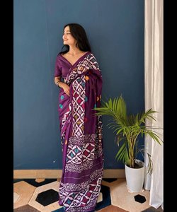 Nouveau Look riche tenue de soirée Georgette miroir travail Saree avec chemisier pièce femmes indiennes porter Sari prix en gros Surat Alphanumero - Product Image 2