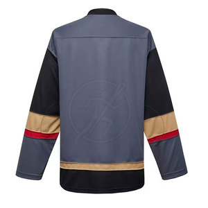 Concevez votre propre maillot de hockey sur glace nom d'équipe personnalisé maillot de hockey sur glace de couleur unie design populaire - Product Image 2