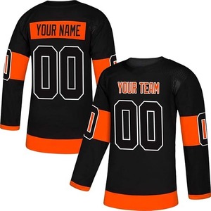 Maillot de hockey Chemise de glace de hockey: Équipement d'entraînement de hockey Pucks Maillots graphiques Tops à manches longues et col en V - Product Image 2