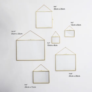 AK thủ công mỹ nghệ handmade chất lượng cao cấp Brass Glass Khung ảnh tùy chỉnh thiết kế cổ điển giữ ảnh cho trang trí nội thất/đám cưới 1 - Product Image 6