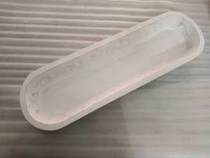 Fabriqué à la main blanc Long ovale forme luxe personnalisé manguier bois bol décor à la maison bougeoirs de noël à la main Texture bois - Product Image 6