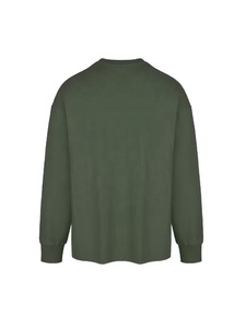 เสื้อสเวตเชิ้ตแขนยาวคอกลมสีเขียวมะกอกสำหรับผู้ชาย คุณภาพสูง ผลิตจากผ้าฝ้าย 100% พิมพ์ลายอินทรี สวมใส่สบาย ทรงปกติ เหมาะสำหรับฤดูใบไม้ร่วง - Product Image 2