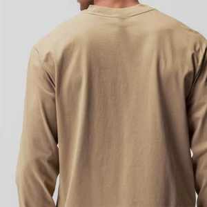 Camiseta deportiva de manga larga que absorbe la humedad para hombre, camiseta atlética transpirable de secado rápido con función Anti-UV para entrenamientos de gimnasio, deportes - Product Image 4