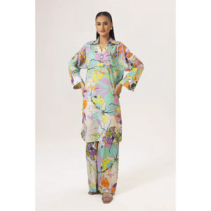 Vendedor superior diseño tradicional césped Salwar Kameez para damas uso informal ligero cómodo secado rápido todas las estaciones vestido de mujer - Product Image 1