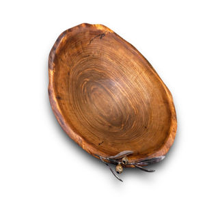 Atractivo cuenco de madera con acentos dorados para servir en hoteles y restaurantes ecológicos a un precio asequible - Product Image 6