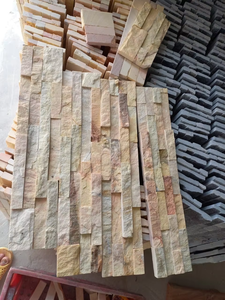 Top vente Design moderne jaune grand livre pierre pour Villa murs d'entrée décoratif extérieur piliers parc cuisine salon - Product Image 3